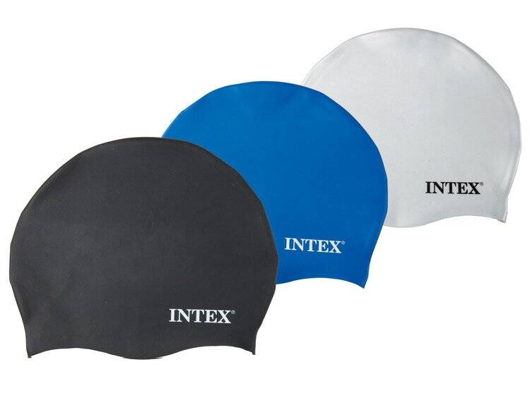 Czepek pływacki na basen do pływania biały INTEX 55991
